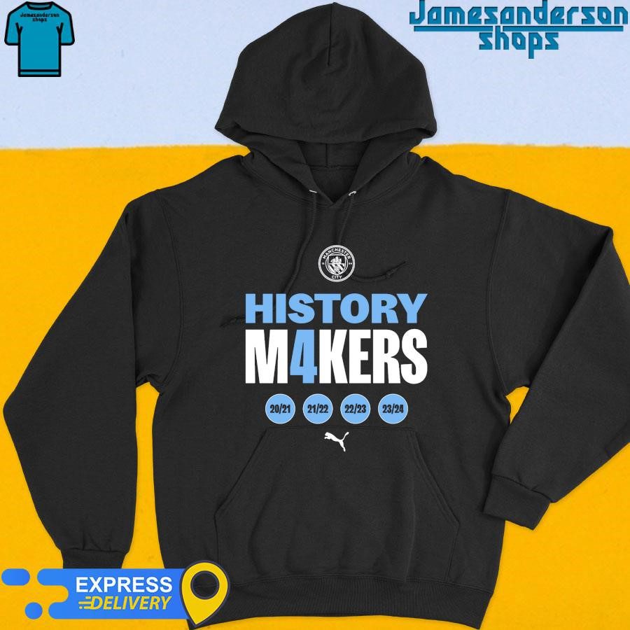 official-manchester-city-history-m4kers-premier-league-victory-tee-2023-24-hoodie Official Manchester City History M4kers Premier League Champions Hoodie 2023-24