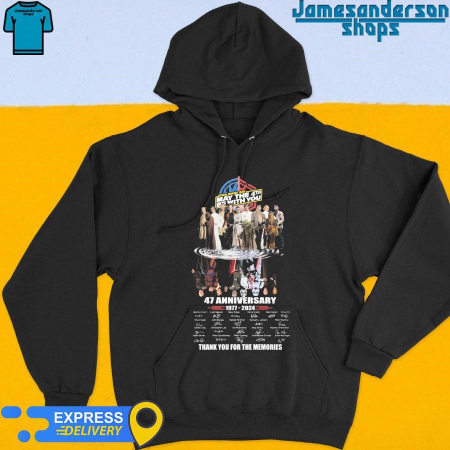 official-star-wars-day-may-the-4th-be-with-you-47-anniversary-1977-2024-thank-you-for-the-memories-signatures-hoodie Official Star Wars Day May The 4th Be With You 47th Anniversary 1977-2024 Thank You For The Memories signatures Hoodie