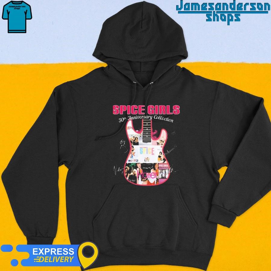 official-spice-girls-30th-anniversary-collection-signatures-hoodie Official Spice Girls 30th Anniversary Collection Signatures Hoodie