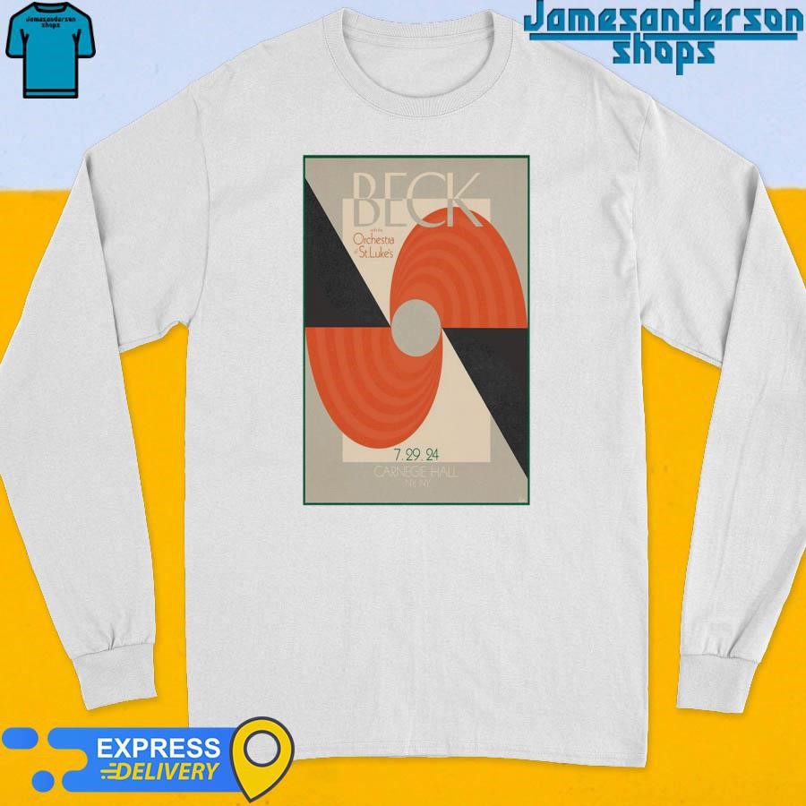 official-beck-with-orchestra-of-st-lukes-carnegie-hall-new-york-ny-july-29-2024-poster-long-sleeve Official Beck with Orchestra of St. Luke's Carnegie Hall New York, NY July 29, 2024 Poster Long Sleeve
