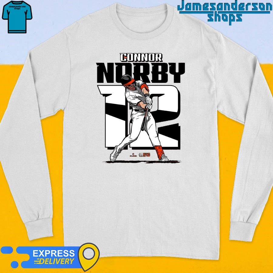 official-connor-norby-baltimore-orioles-12-player-long-sleeve Official Connor Norby Baltimore Orioles #12 Player Long Sleeve