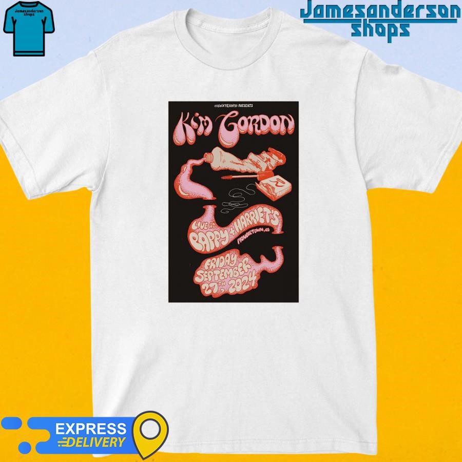 kim-gordon-pappy-harriets-pioneertown-ca-sep-27-2024-official-poster-t-shirt-1 Kim Gordon Pappy + Harriet's Pioneertown, CA Sep 27, 2024 Official Poster T-Shirt