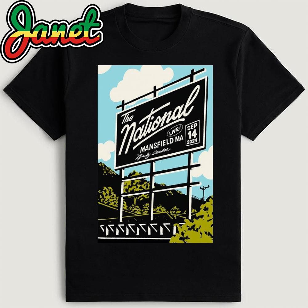 the-national-at-xfinity-center-in-mansfield-ma-september-13-2024-poster-shirt-1 The National at Xfinity Center in Mansfield, MA on September 13, 2024 Poster Shirt