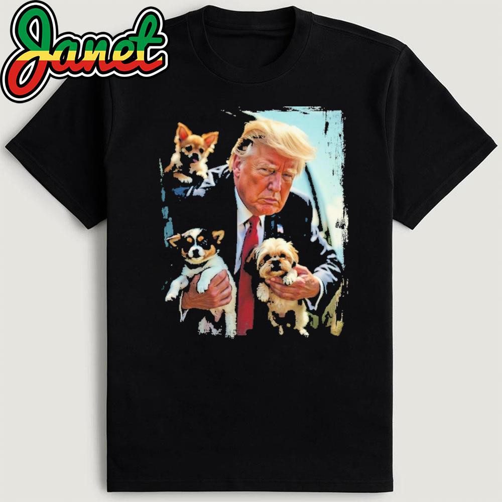 Trump Rescues the Dogs Hilarious T-Shirt Trump Rescues the Dogs Hilarious T-Shirt