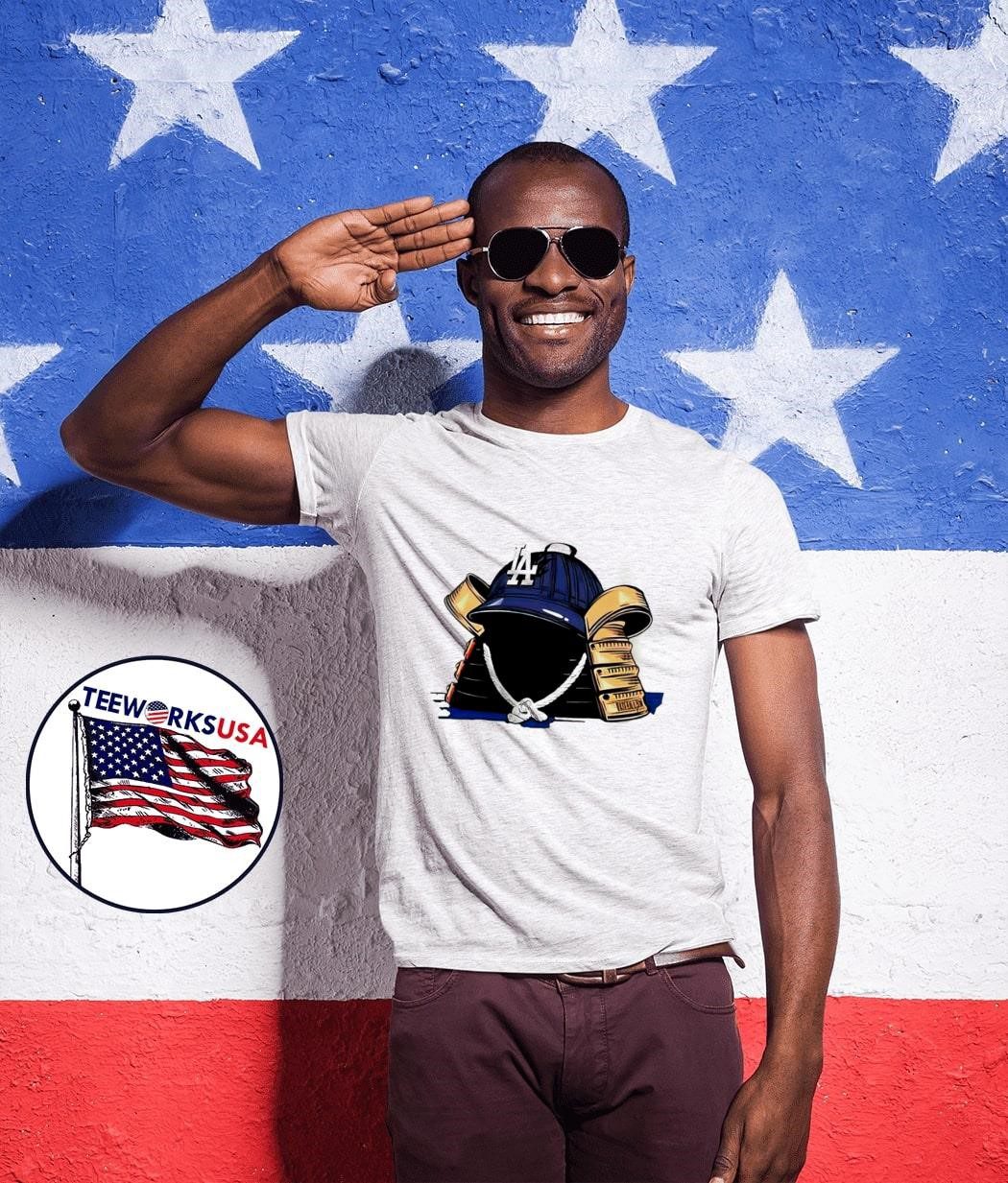 samurai-la-kabuto-los-angeles-dodgers-unisex-t-shirt-1 Samurai LA Kabuto Los Angeles Dodgers shirt