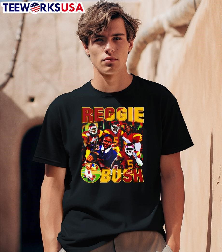 reggie-bush-usc-trojans-football-graphic-unisex-t-shirt-1 Reggie Bush USC Trojans football themed tee