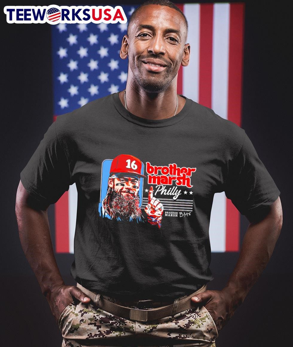 philadelphia-phillies-brother-brandon-marsh-16-signature-unisex-t-shirt-1 Brandon Marsh 16 Autograph Shirt from Philadelphia Phillies