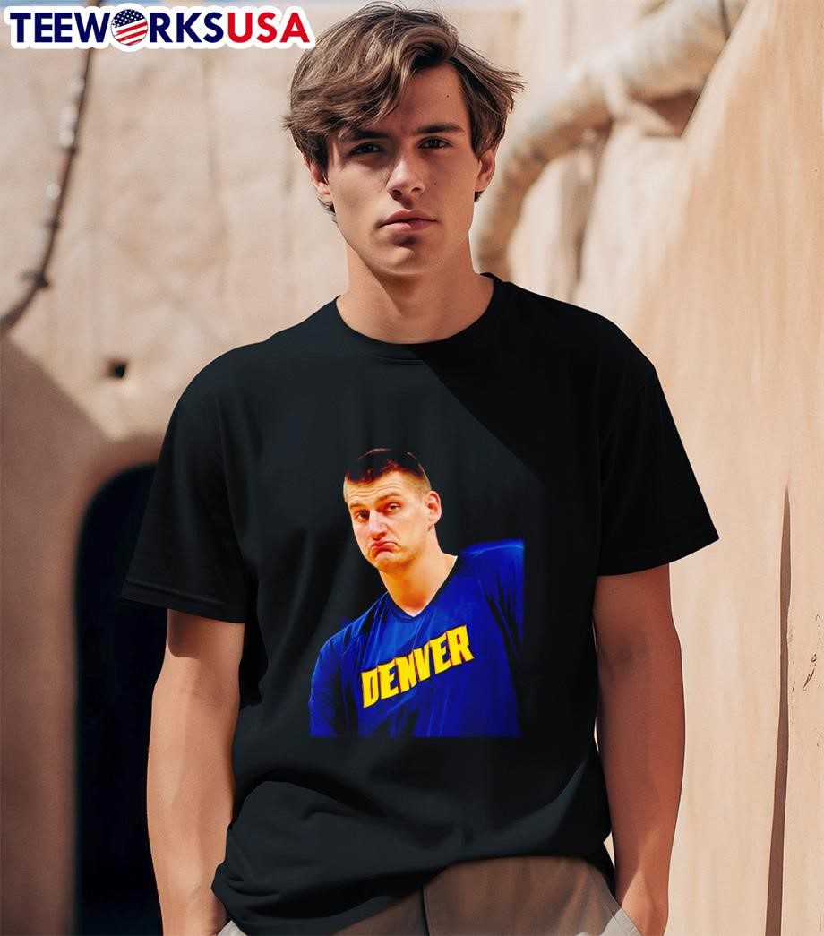 nikola-jokic-denver-nuggets-funny-face-unisex-t-shirt-1 Nikola Jokic Denver Nuggets humorous expression tee