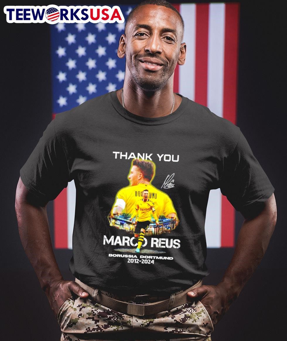 thank-you-marco-reus-borussia-dortmund-2012-2024-signature-unisex-t-shirt-1 Appreciation to Marco Reus Borussia Dortmund 2012-2024 autograph shirt