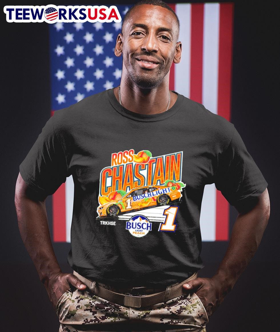 ross-chastain-2024-busch-light-peach-paint-scheme-1-unisex-t-shirt-1 Ross Chastain 2024 Busch Light Peach Paint Scheme 1 shirt