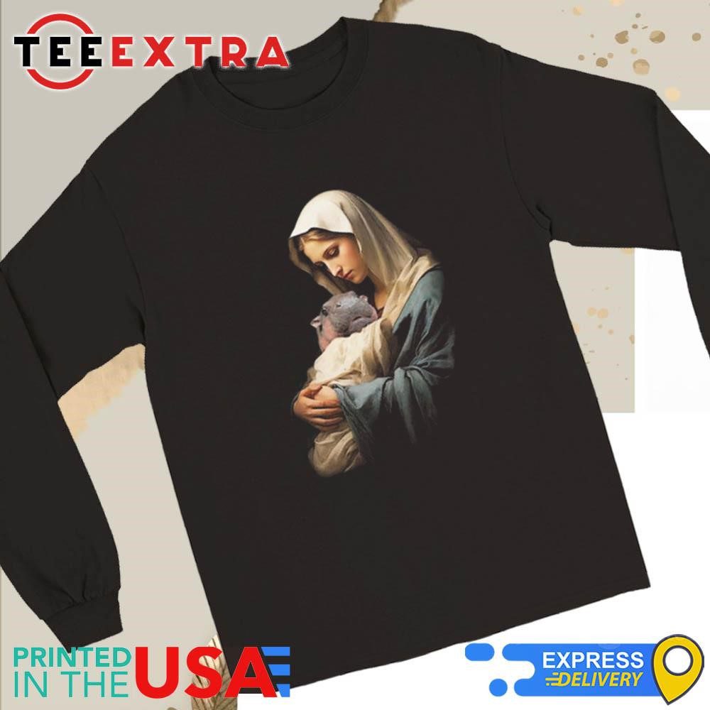 official-mother-mary-moo-deng-long-sleeve-tee Official Mother Mary Moo Deng Long Sleeve Tee