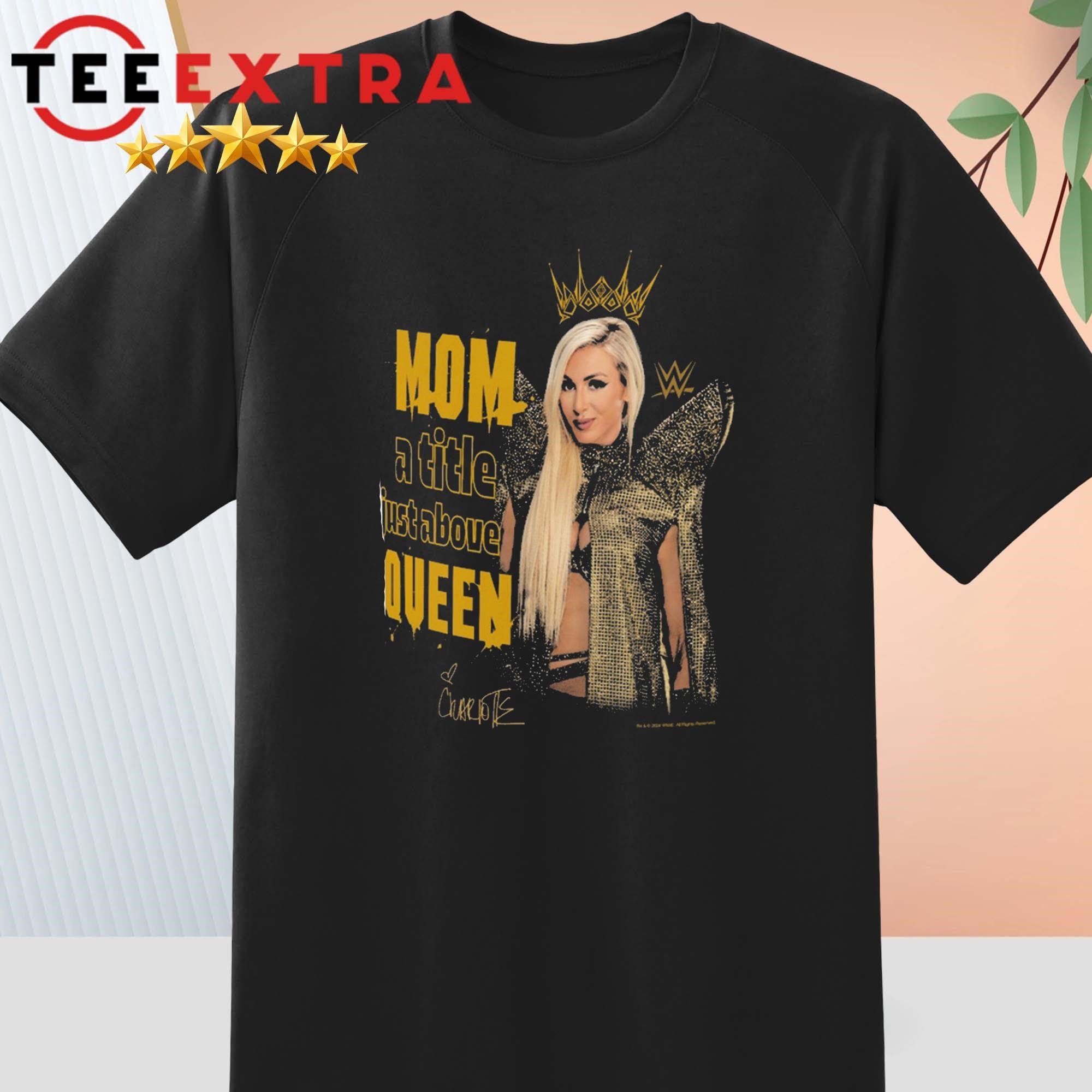 ripple-junction-black-charlotte-flair-queen-mom-mothers-day-t-shirt-1 Ripple Junction Black Charlotte Flair Queen Mom Mother's Day T-Shirt