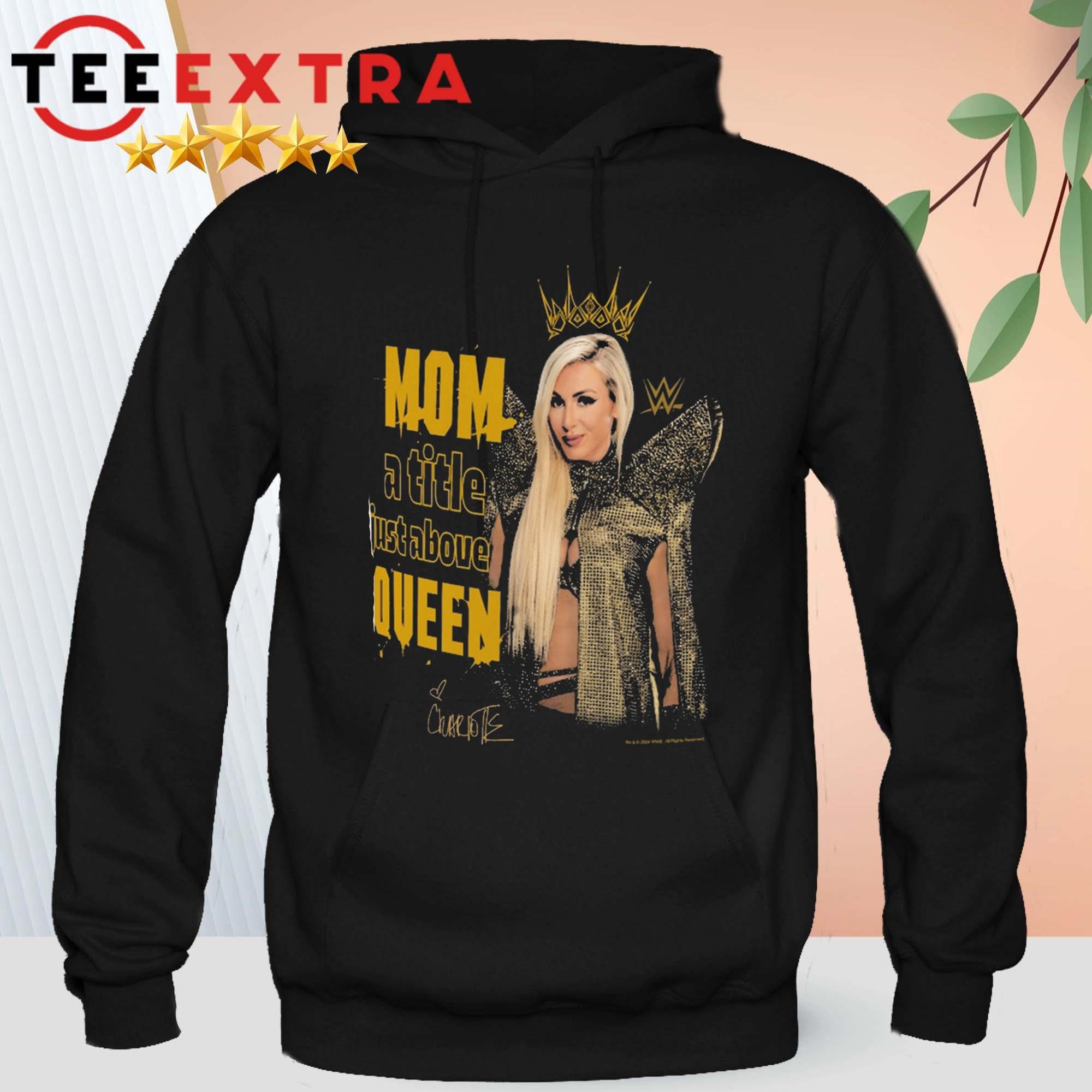 ripple-junction-black-charlotte-flair-queen-mom-mothers-day-hoddie Ripple Junction Black Charlotte Flair Queen Mom Mother's Day Hoddie