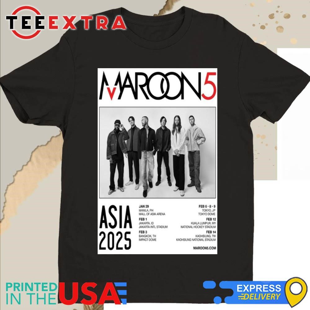 official-maroon-5-tour-asia-2025-shirt-1 Official Maroon 5 Tour Asia 2025 Shirt