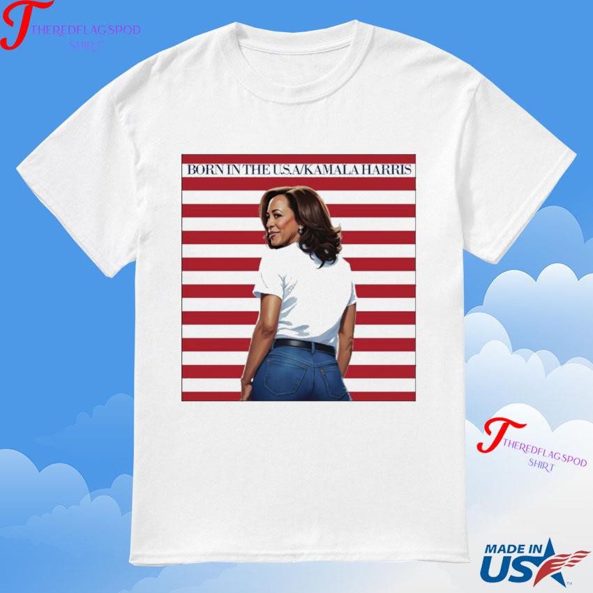 official-born-in-the-usa-kamala-harris-madam-president-t-shirt Authentic USA-Born Kamala Harris Leader of the Nation T-Shirt