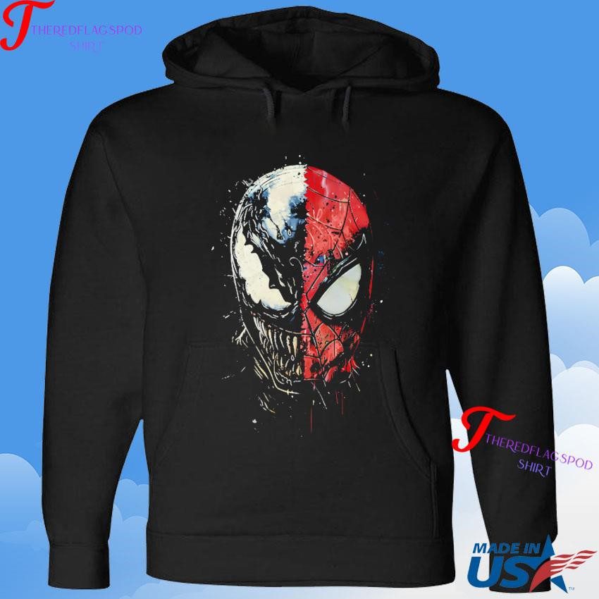 symbiotic-geek-uprising-spiderman-and-venom-hoodie Symbiotic Geek Uprising Spiderman And Venom Hoodie