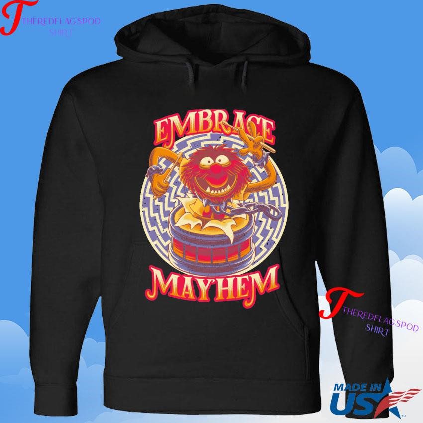 official-embrace-mayhem-muppet-animal-drumming-hoodie Official Embrace Mayhem Muppet Animal Drumming Hoodie