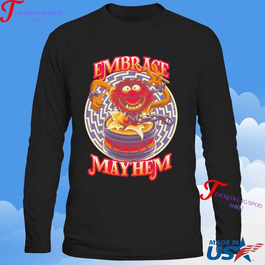 official-embrace-mayhem-muppet-animal-drumming-sweatshirt Official Embrace Mayhem Muppet Animal Drumming Sweatshirt