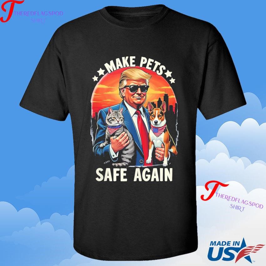 official-pro-trump-save-our-pets-us-elections-voter-2024-make-pets-safe-again-funny-trump-presidential-debate-shirt-1 Authorized Pro Trump Protect Our Animals US Elections Participant 2024 Ensure Pet Safety Once More Humorous Trump Presidential Discussion T-shirt