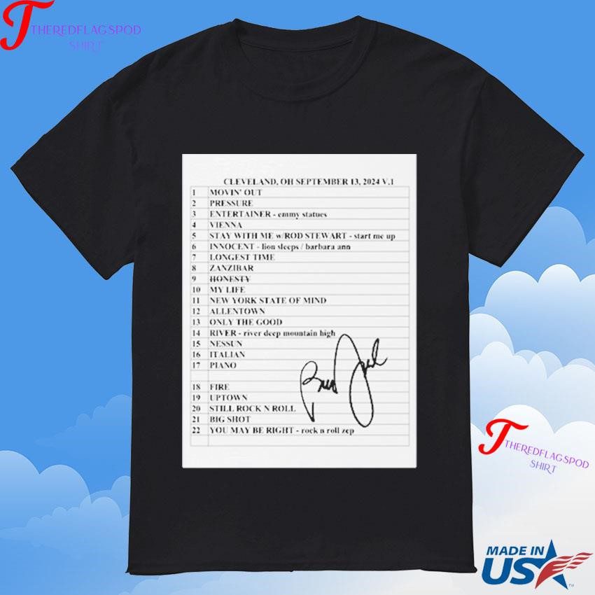 official-billy-joel-9-13-24-cleveland-setlist-concert-artist-t-shirt Official Billy Joel 9-13-24 Cleveland Setlist Concert Artist T-Shirt