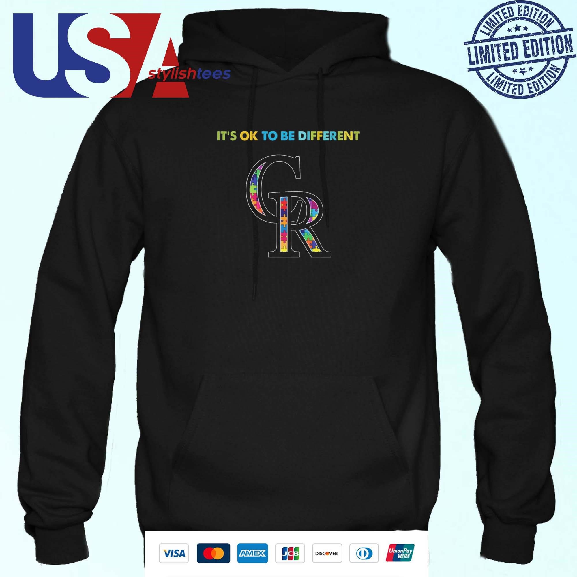 mlb-colorado-rockies-its-ok-to-be-different-autism-2024-hoodie MLB Colorado Rockies It's Ok To Be Different Autism 2024 Hoodie