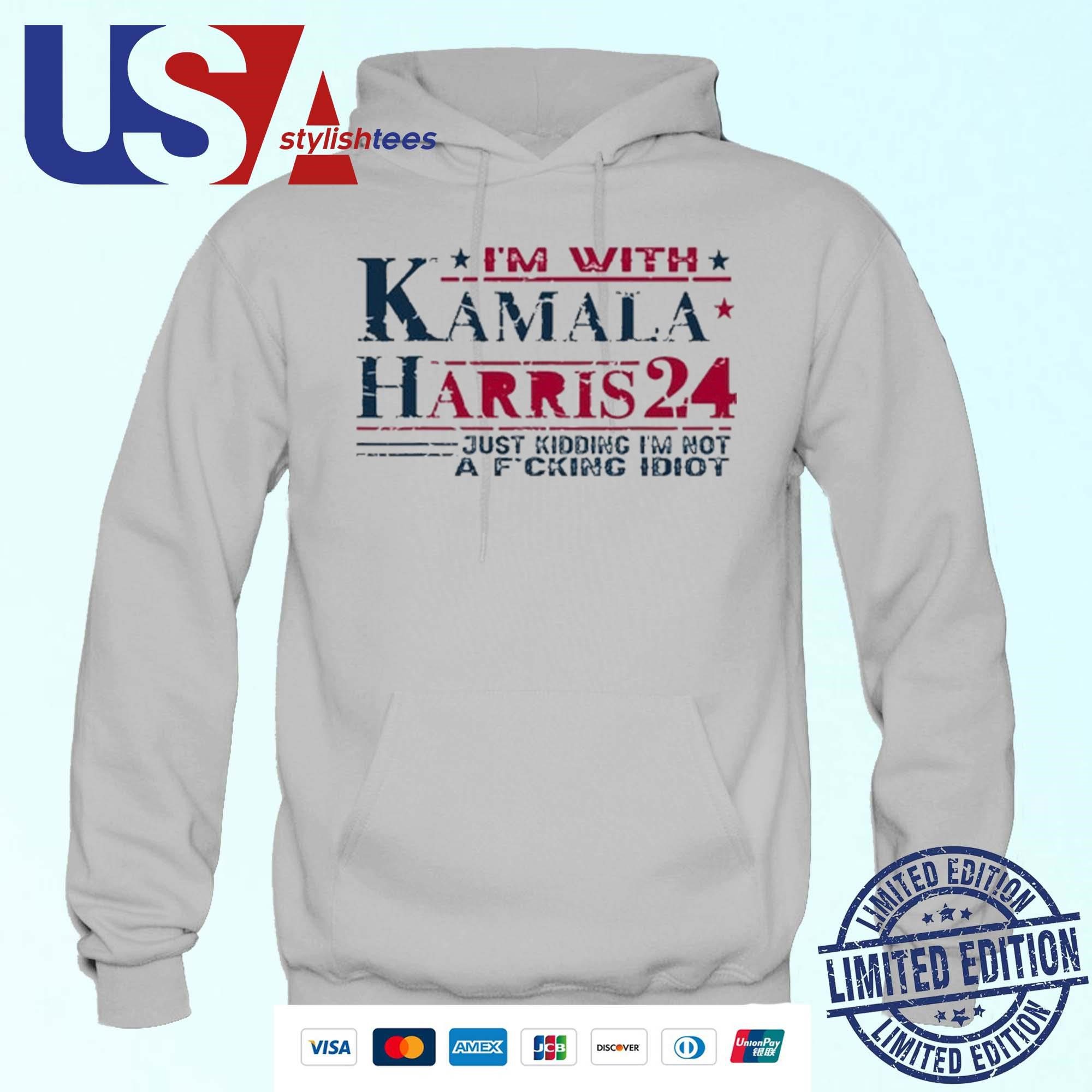seal-beach-adventures-with-kamala-harris-jk-hoodie Seal Beach Adventures With Kamala Harris Just Kidding Hoodie