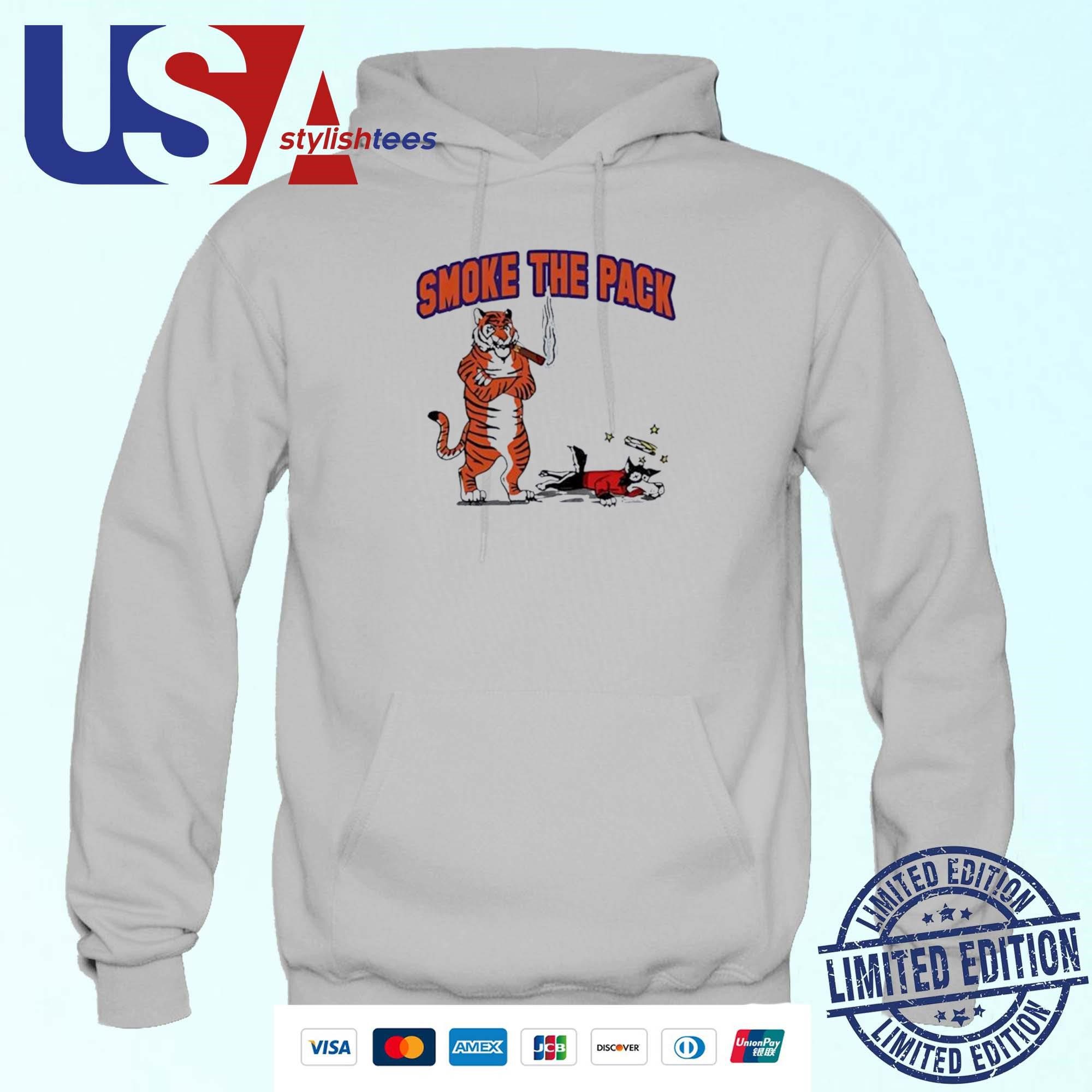 smoke-the-pack-clemson-tigers-beat-nc-state-wolfpack-hoodie Puff The Crew Clemson Tigers Triumph Over NC State Wolfpack Hoodie
