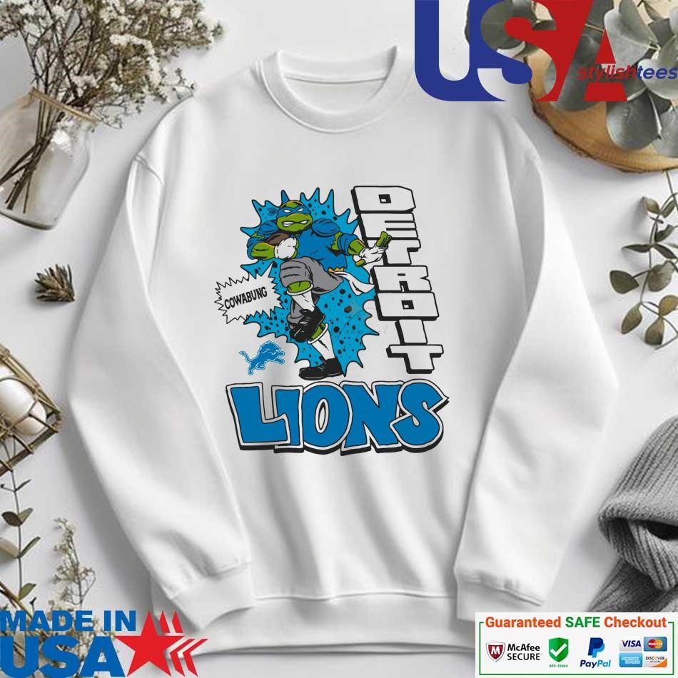 official-leonardo-ninja-turtles-detroit-lions-football-logo-sweater Authentic Leonardo Ninja Turtles Detroit Lions Gridiron Emblem sweater