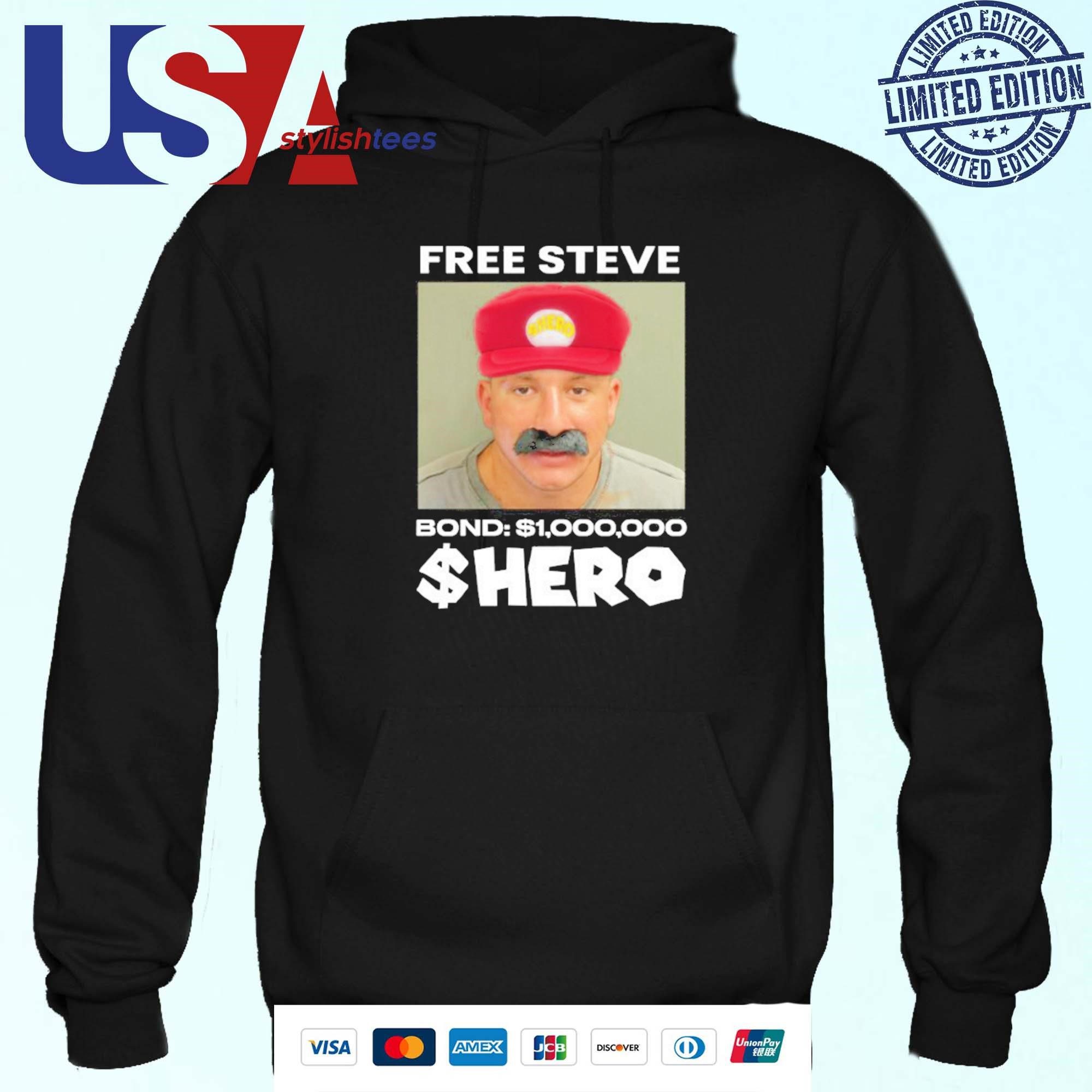 stevewilldoit-apparel-freedom-steve-the-hero-bond-1000000-hoodie Stevewilldoit Apparel Freedom Steve The $Hero Bond $1000000 Hoodie