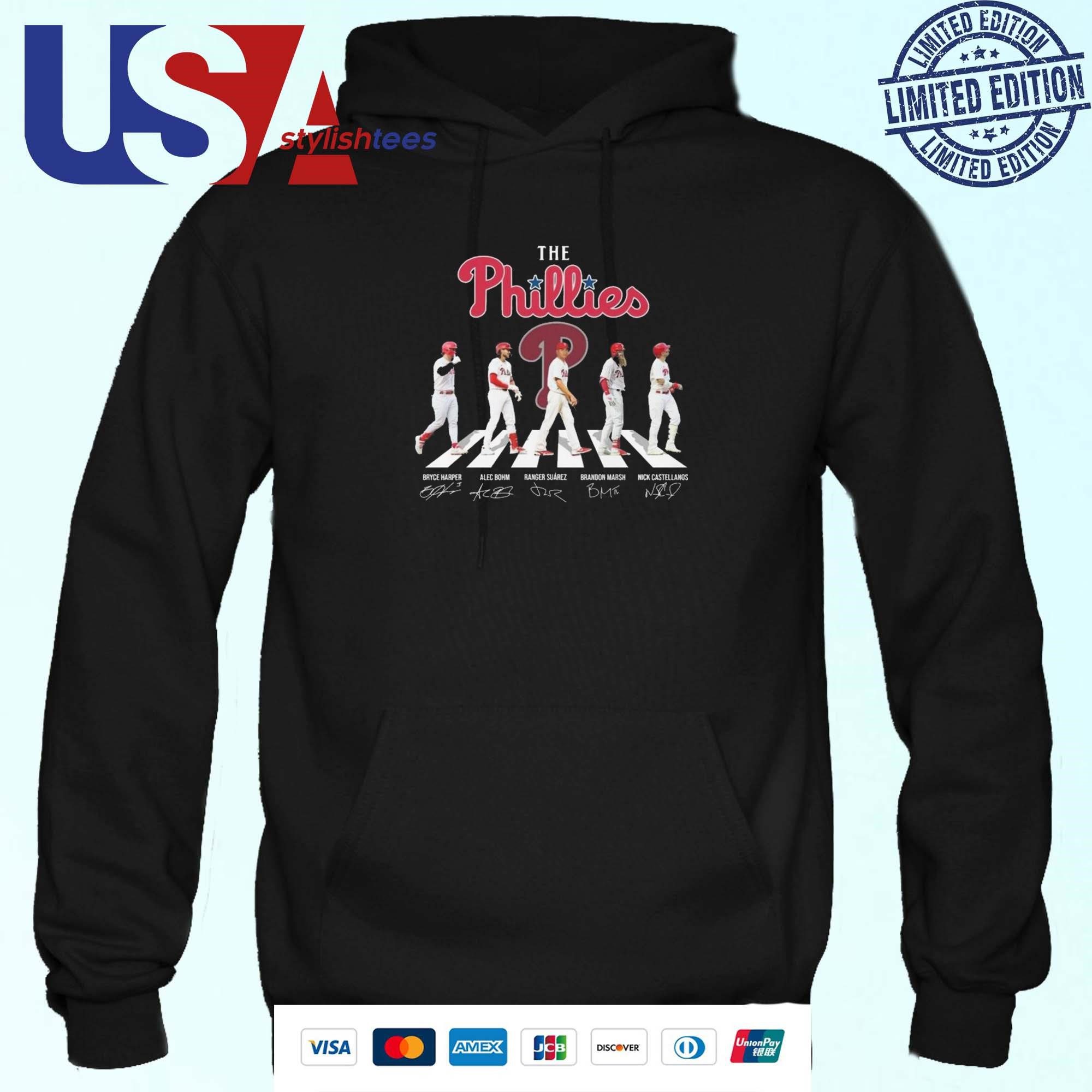 philadelphia-phillies-bryce-harper-alec-bohm-ranger-suarez-baseball-the-phillies-signatures-hoodie Philadelphia Phillies Bryce Harper Alec Bohm Ranger Suarez Baseball The Phillies Signatures Hoodie