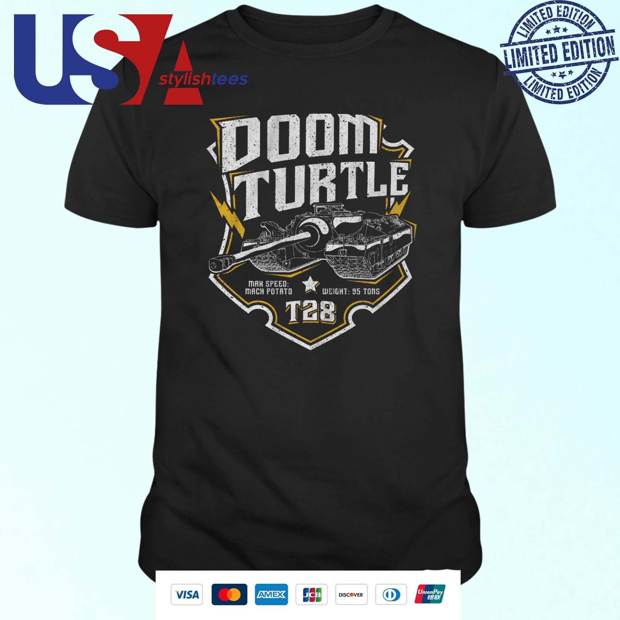 doom-turtle-ma-speed-mach-potato-weight-95-ton-t28-t-shirt-1 Doom Turtle Mã Velocity Mach Spud Mass 95 Metric Tón T28 Apparel