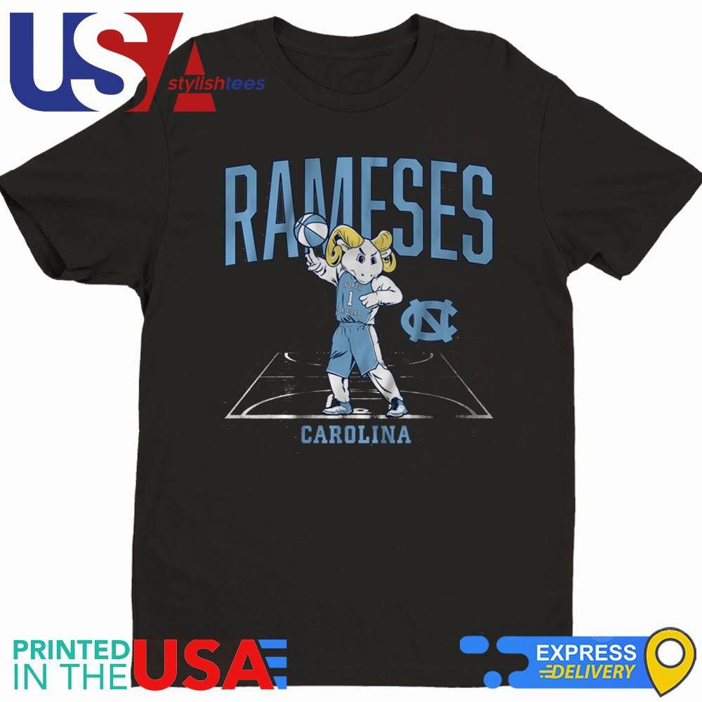 unc-basketball-rameses-mascot-shirt-1 UNC Tar Heels Basketball Rameses Emblem Tee