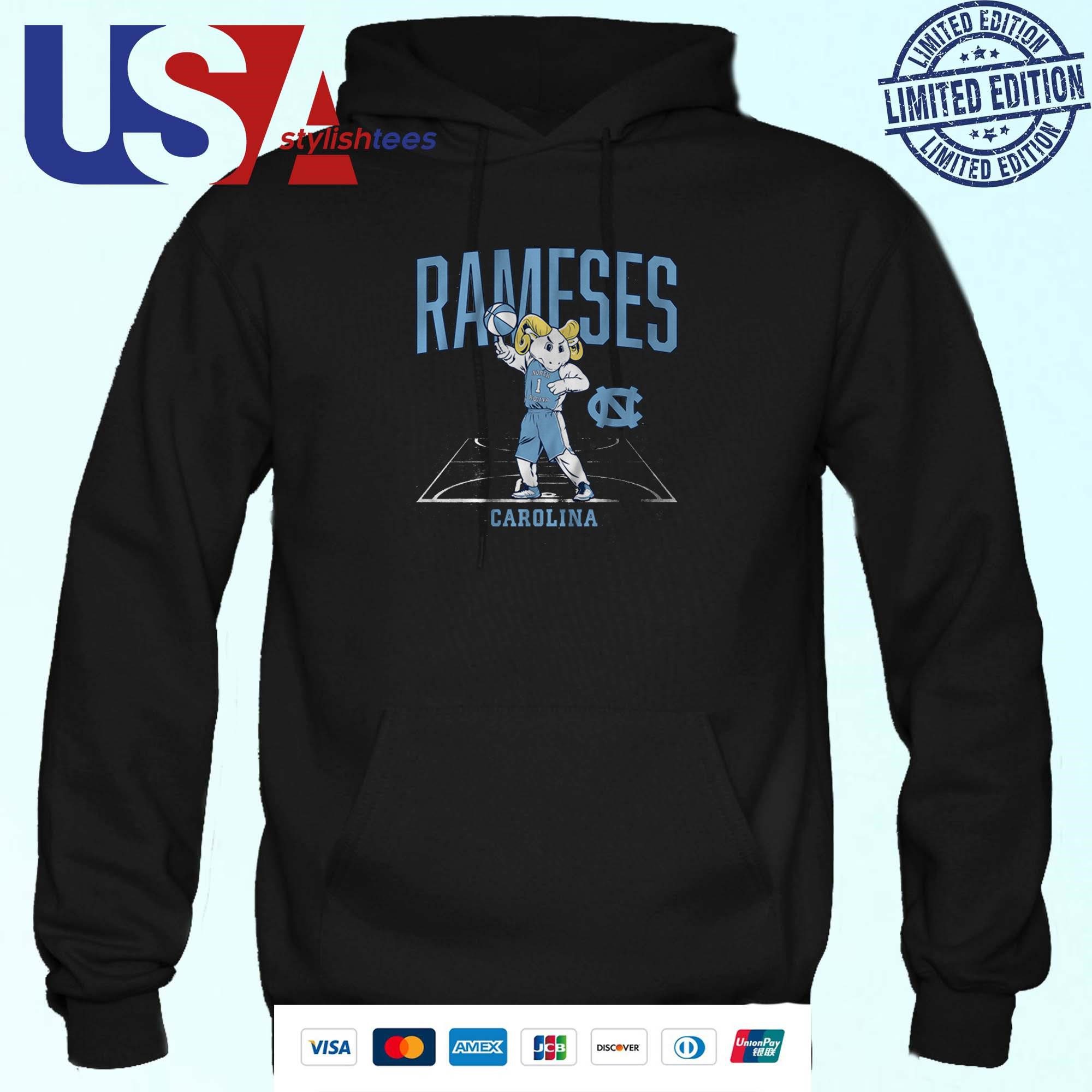 unc-basketball-rameses-mascot-hoodie UNC Tar Heels Basketball Rameses Emblem Hoodie