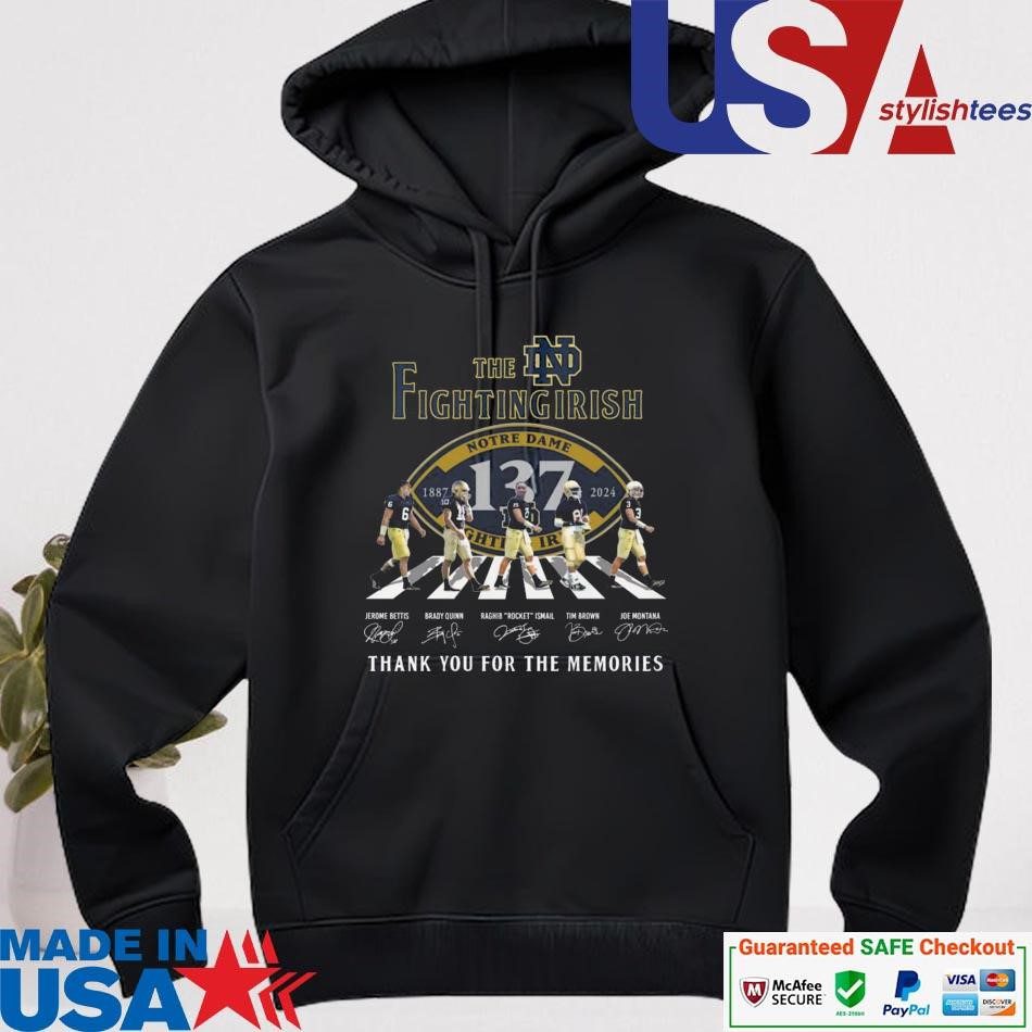 official-notre-dame-fighting-irish-137-years-of-the-memories-1887-2024-signatures-hoodie Authentic Notre Dame Fighting Irish 137 Years Of The Memories 1887-2024 Autographs hoodie