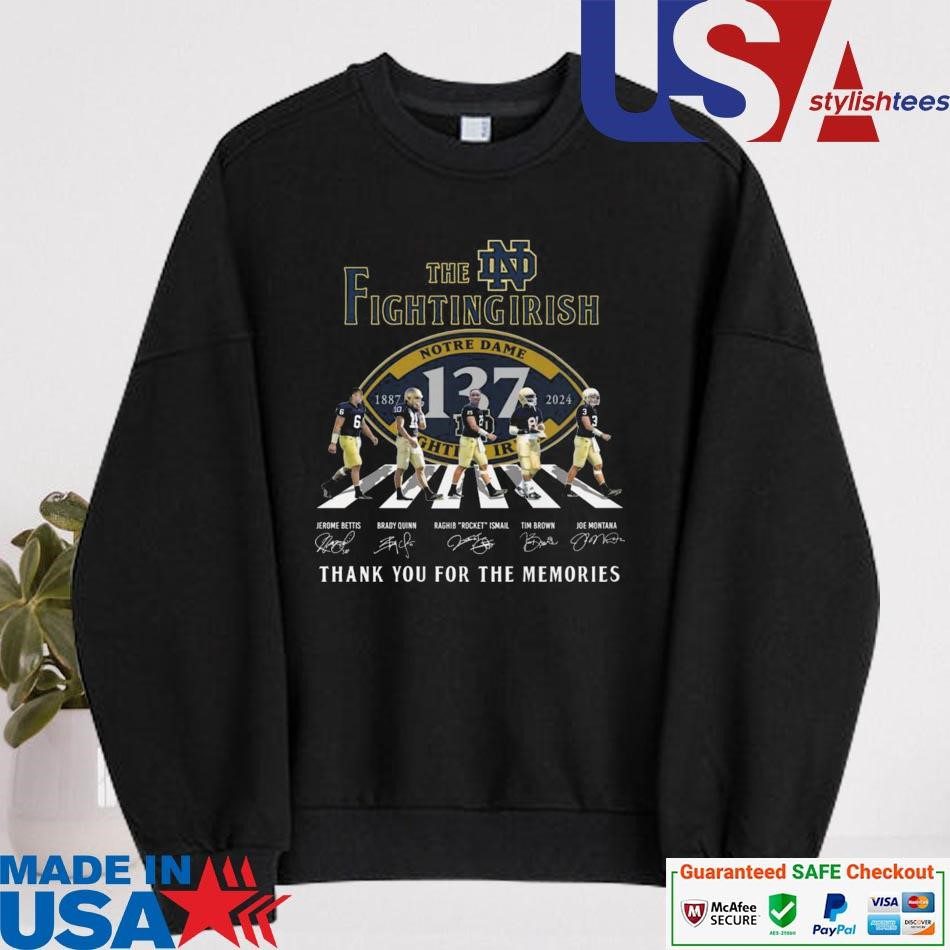 official-notre-dame-fighting-irish-137-years-of-the-memories-1887-2024-signatures-sweater Authentic Notre Dame Fighting Irish 137 Years Of The Memories 1887-2024 Autographs sweater