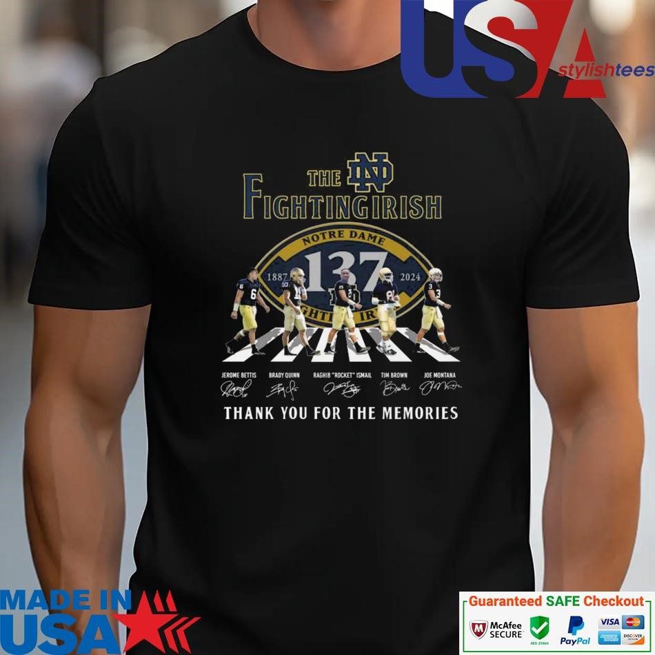 official-notre-dame-fighting-irish-137-years-of-the-memories-1887-2024-signatures-unisex Authentic Notre Dame Fighting Irish 137 Years Of The Memories 1887-2024 Autographs unisex