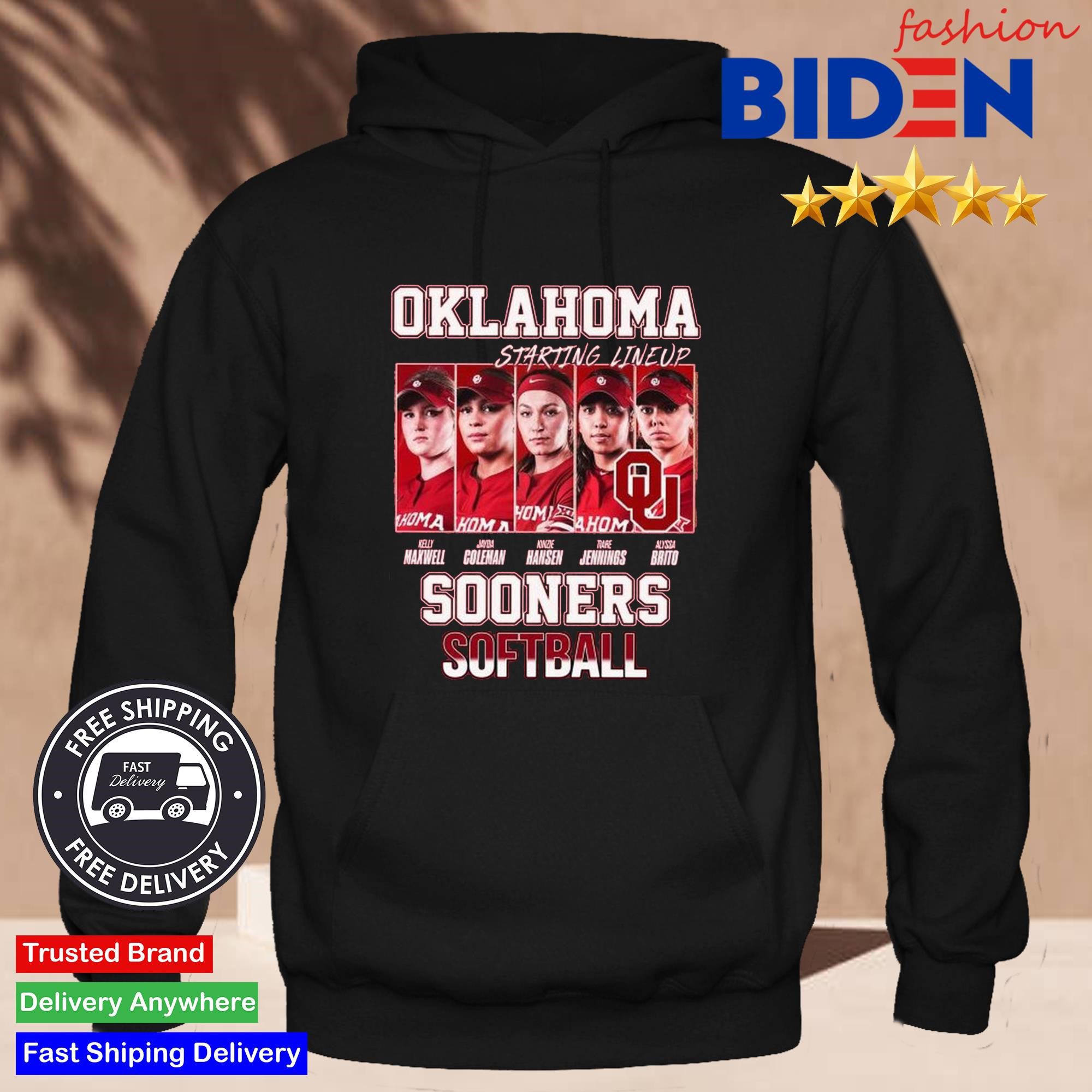 Oklahoma Sooners Softball Initial 2024 Hoodie
