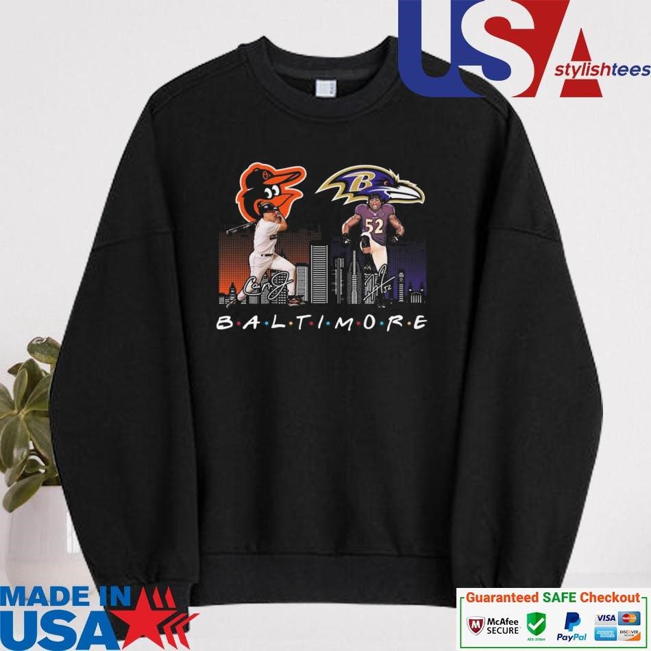 official-baltimore-orioles-baseball-baltimore-ravens-football-the-friends-signatures-sweater Official Baltimore Orioles Baseball and Baltimore Ravens Football Friends Signature Sweater