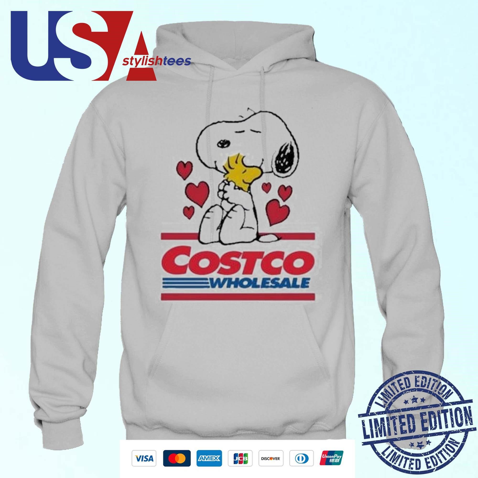 snoopy-and-woodstock-loves-costco-wholesale-logo-hoodie Snoopy And Woodstock Are Enthusiastic About Costco Wholesale Logo Hoodie