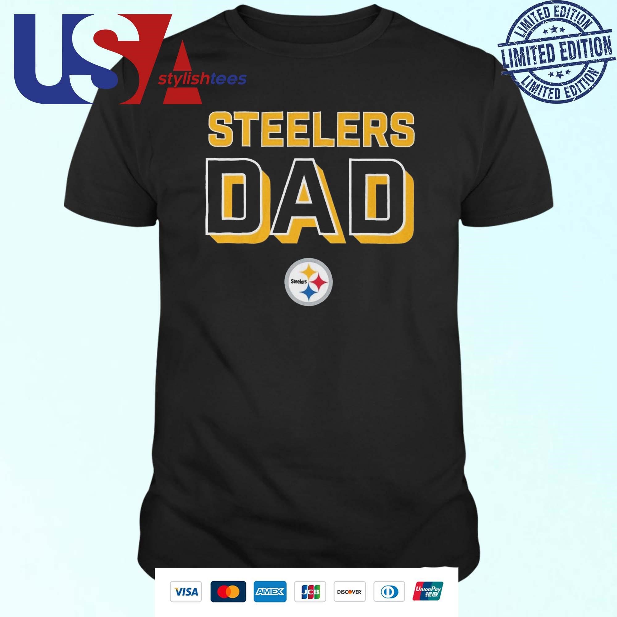 pittsburgh-steelers-logo-pittsburgh-dad-t-shirt-1 Pittsburgh Steelers Emblem Pittsburgh Dad Tee
