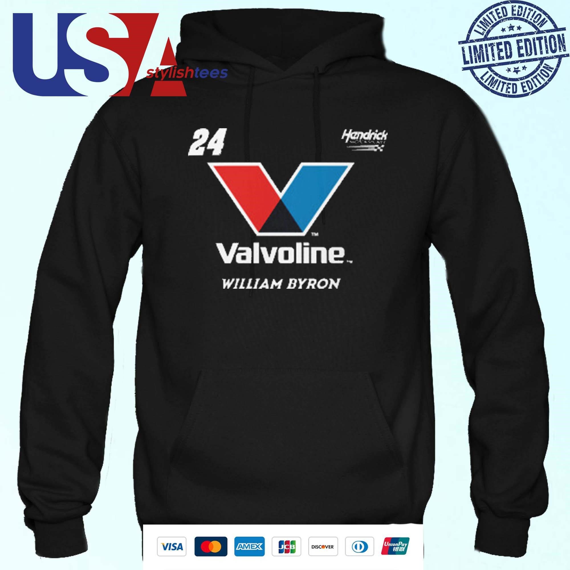 hendrick-motorsports-william-byron-24-valvoline-hoodie William Byron #24 Valvoline Hoodie by Hendrick Motorsports