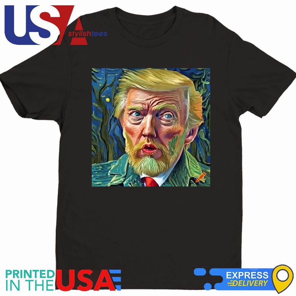 official-donald-trump-styled-as-van-gogh-with-an-ear-bandage-t-shirt-1 Official Donald Trump styled as Van Gogh with an ear bandage Shirt