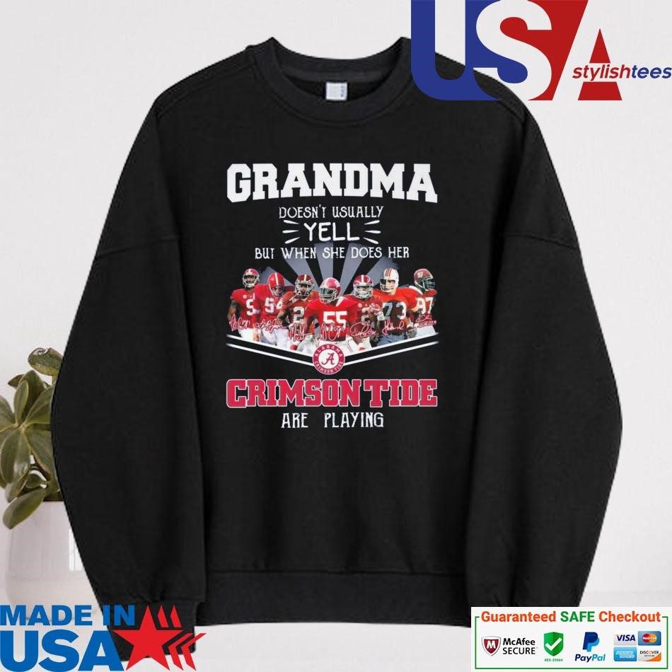 official-alabama-crimson-tide-grandma-only-yell-when-her-crimson-tide-are-playing-signatures-sweater Official Alabama Crimson Tide Grandma Only Shout When Her Crimson Tide Are Competing Signatures sweater