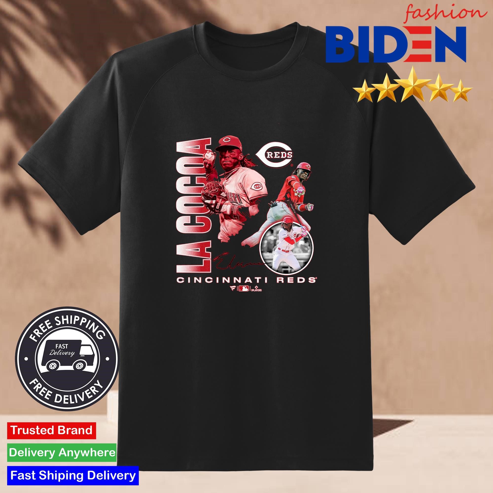 elly-de-la-cruz-red-cincinnati-reds-home-run-nickname-shirt-2 Elly De La Cruz Scarlet Cincinnati Reds Homerun Moniker Shirt