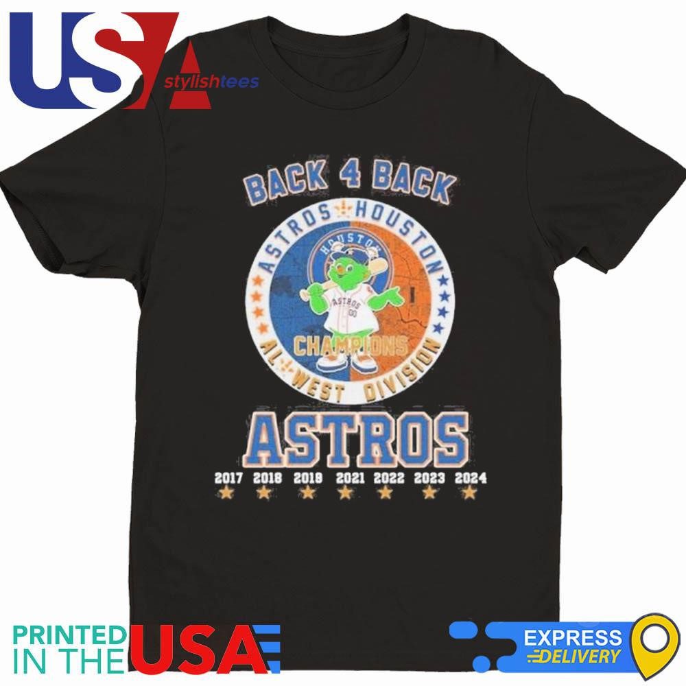 orbit-mascot-back-4-back-al-west-division-champions-houston-astros-shirt-1 Orbit Mascot Consecutive AL West Division Victors Houston Astros Attire