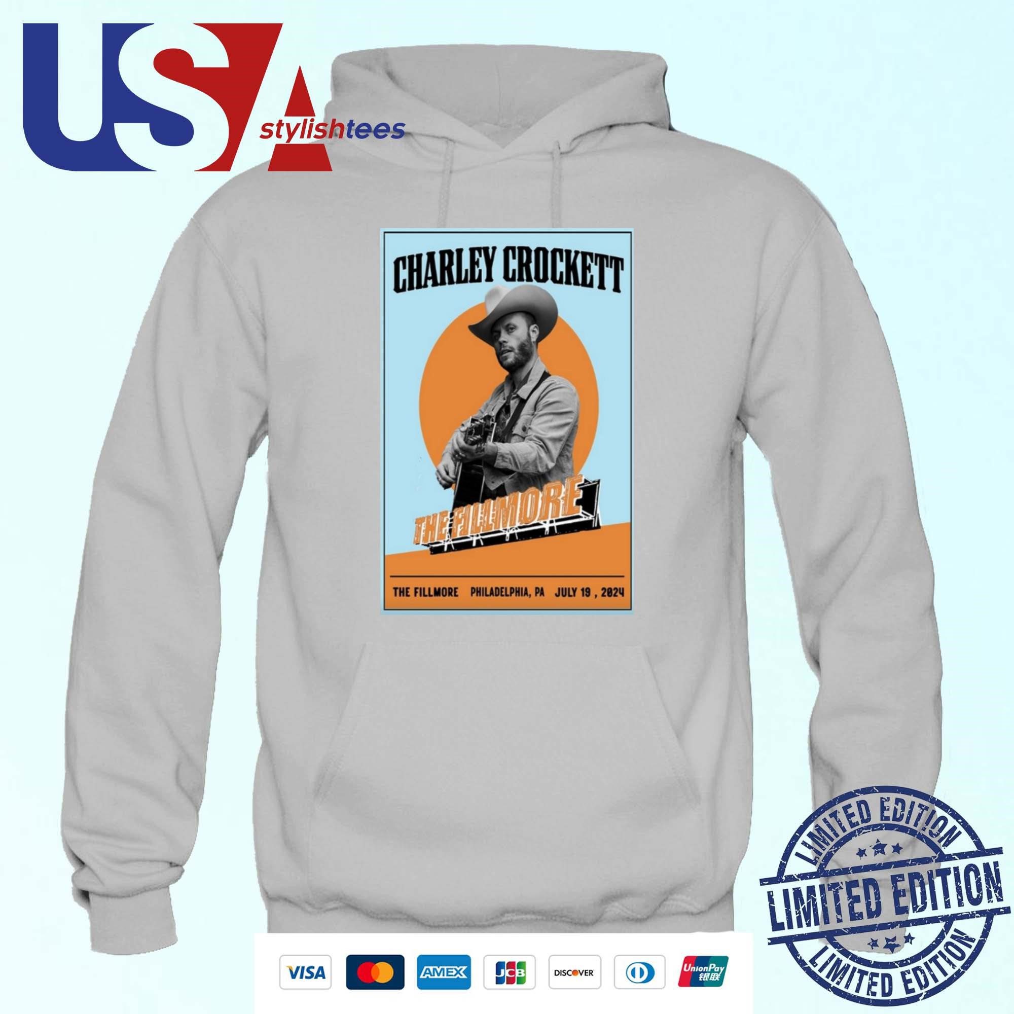 charley-crockett-the-fillmore-july-19-2024-philadelphia-pa-hoodie Charley Crockett The Fillmore July 19 2024 Philadelphia PA Hoodie