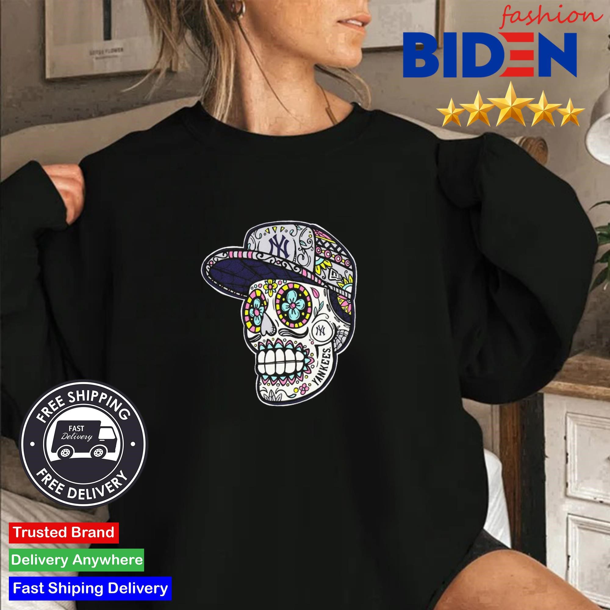 new-york-yankees-sugar-skull-hat-2024-sweater-1 New York Yankees Sugar Skull Cap 2024 Sweater