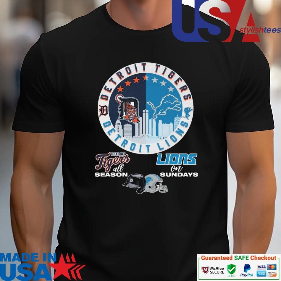 official-detroit-tigers-all-season-detroit-lions-on-sundays-2024-unisex Authorized Detroit Tigers Year-Round Detroit Lions Sundays 2024 unisex