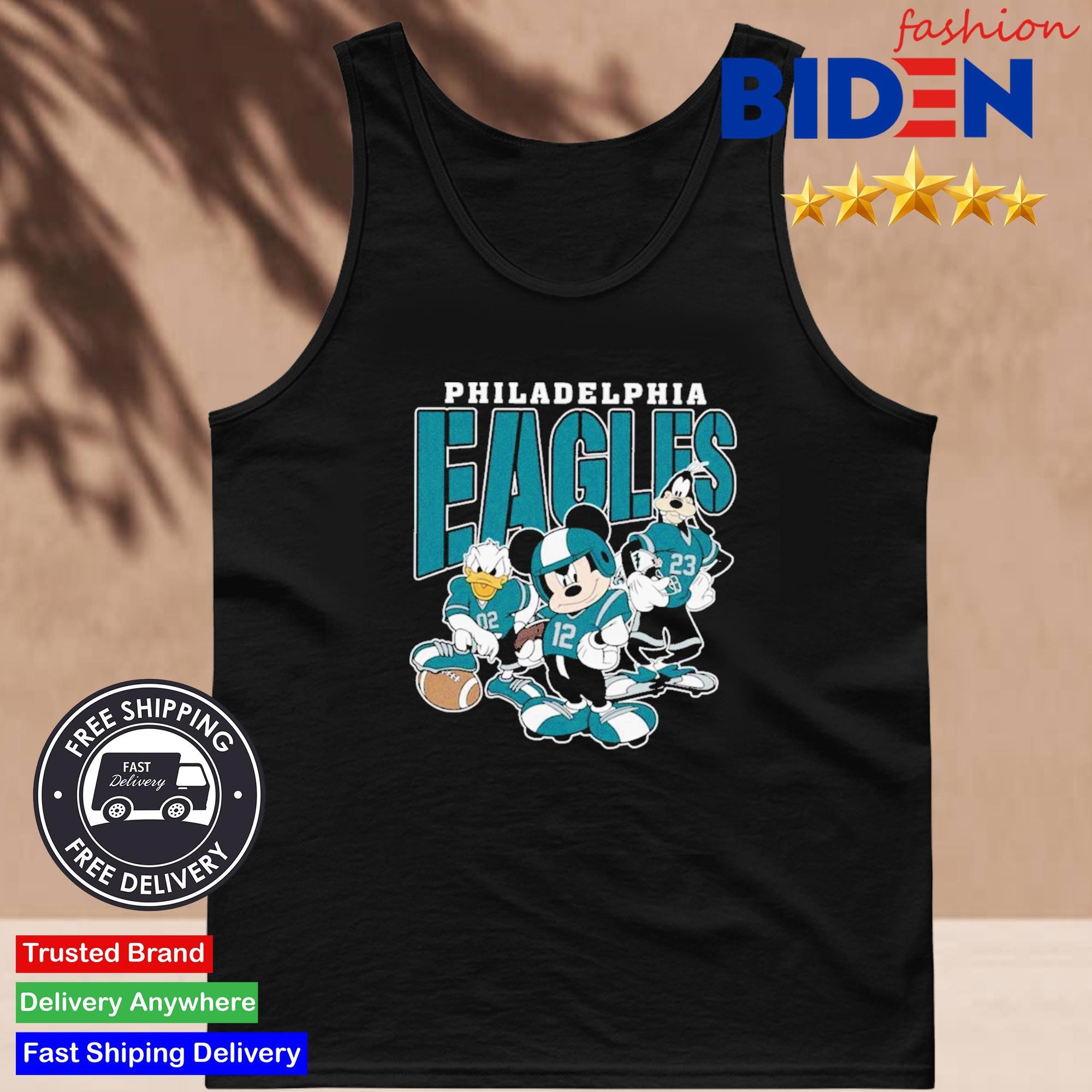 Philadelphia Eagles Mickey Donald Duck And Goofy Football Team 2024 Tank Top