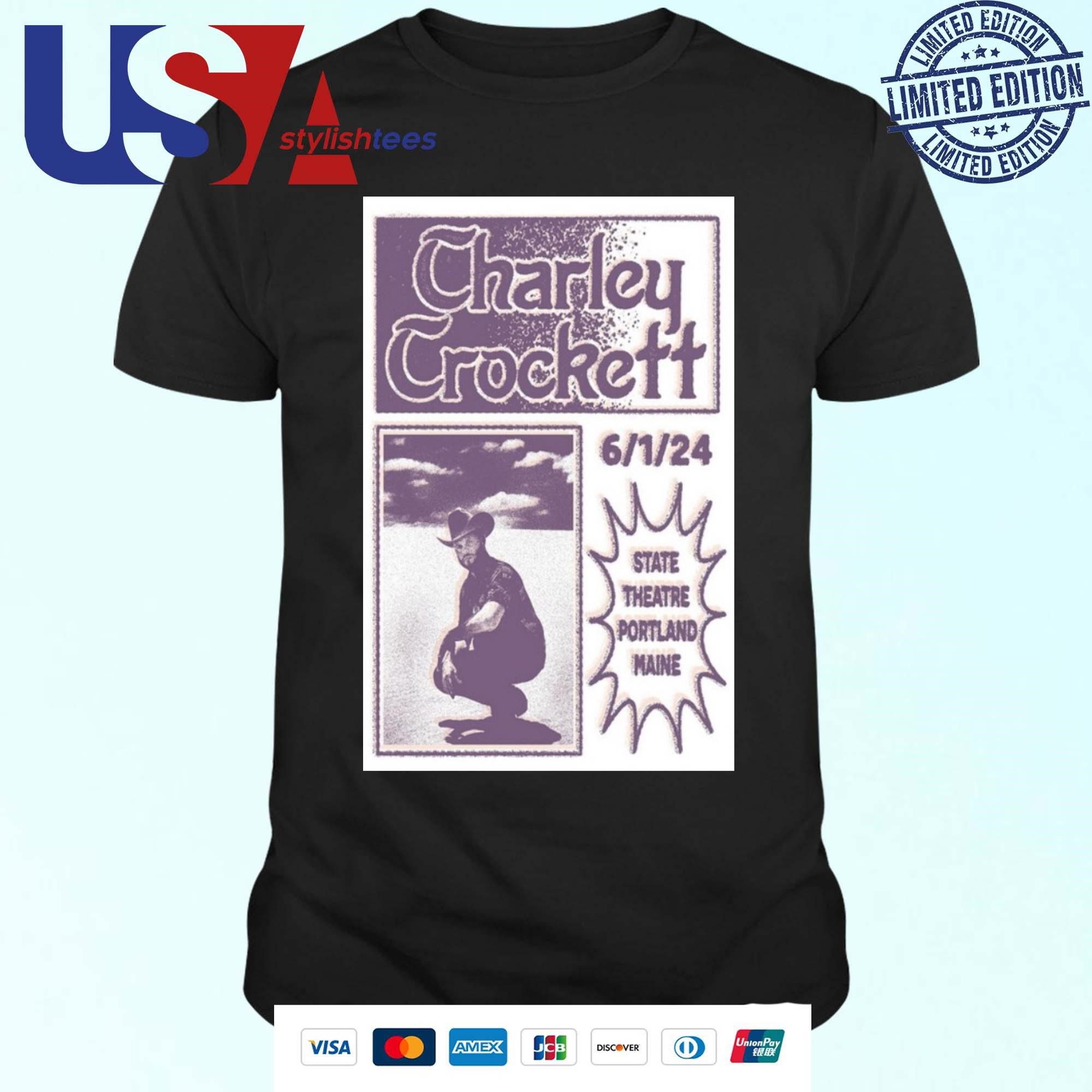 charley-crockett-june-1-2024-state-theatre-portland-me-poster-t-shirt-1 Charley Crockett June 1 2024 State Theatre Portland ME Poster Shirt